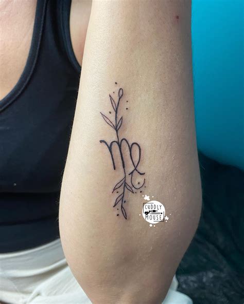 Virgo flower tattoo - Feb 2, 2022 · Earth sign Virgo is embodied by a maiden who is often referred to as a goddess of wheat. Its symbol is a cursive M with a loop attached to its right side. Shalitzin included both elements in the ... 